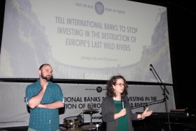 Ljubomir Pejčić and Nataša Crnković (Center for Environment, local campaign partner in Bosnia and Herzegovina).